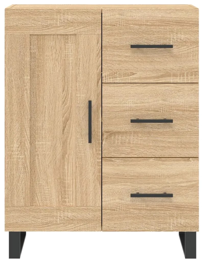 Armário alto 69,5x34x180 cm derivados de madeira cor sonoma
