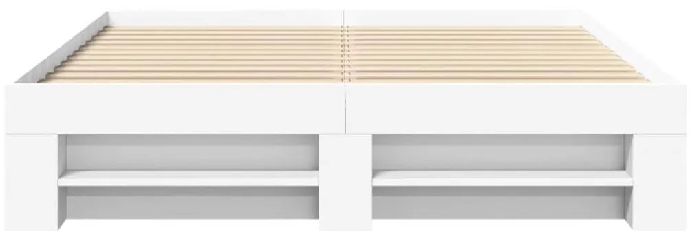 Estrutura de cama 150x200 cm derivados de madeira branco
