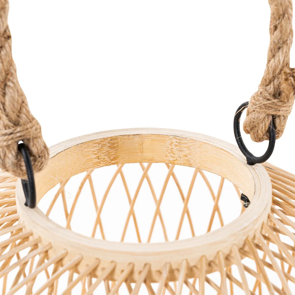 Candeeiro de mesa rústico para exterior em vime - Calamus