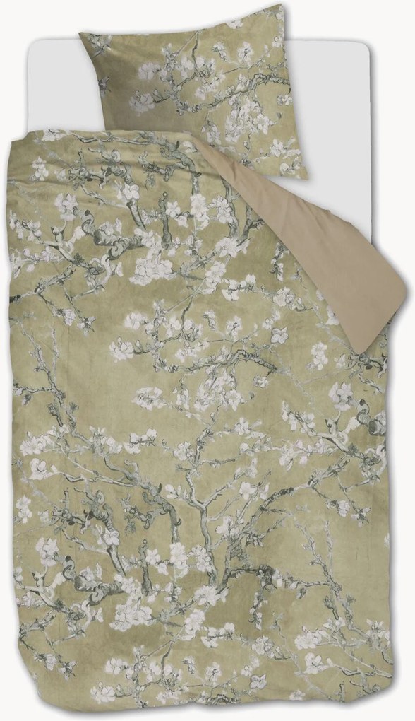 Conjunto de roupa de cama em veludo e algodão Fleur