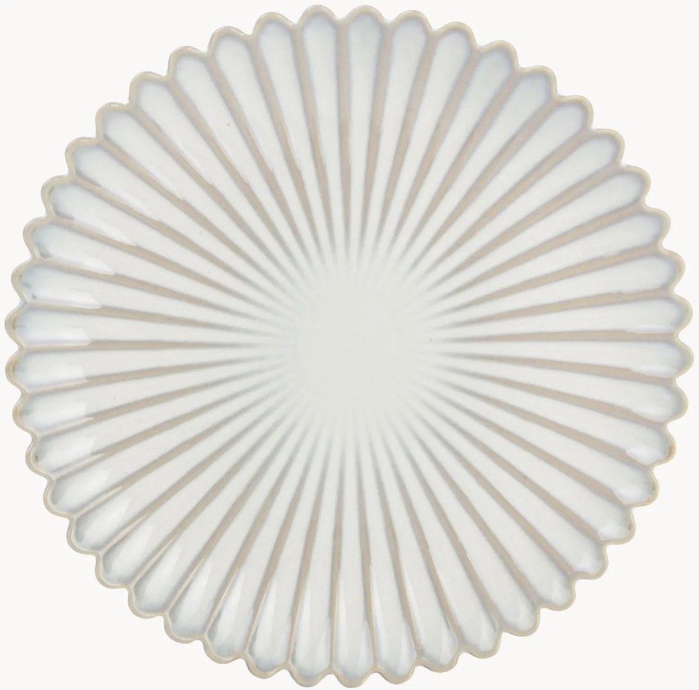 Pratos de pequeno-almoço em porcelana Lotus, conjunto de 4