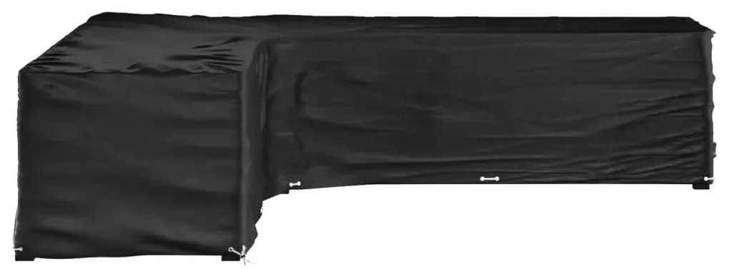 Capa em forma de L p/ mobília de jardim 20 ilhós 300x300x70 cm