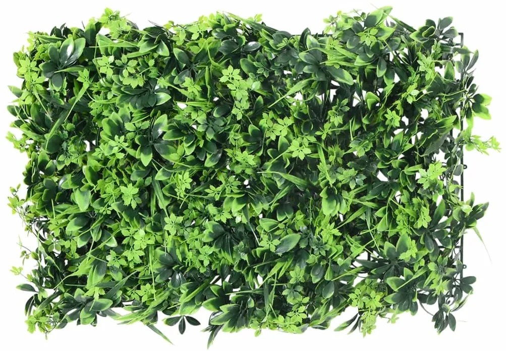 Vedação de folhas artificiais 24 pcs 40x60 cm verde