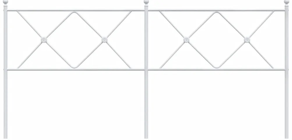 Cabeceira de cama 180 cm metal branco