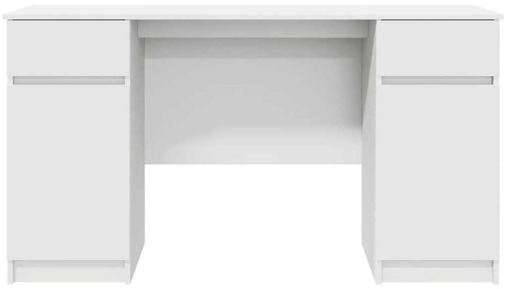 Mesa vidaXL Branca 140x49x76 cm Madeira engenheirada