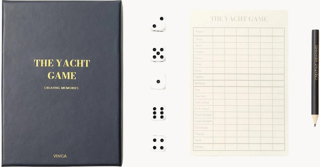 Jogo de dados Yatzy The Yacht Game