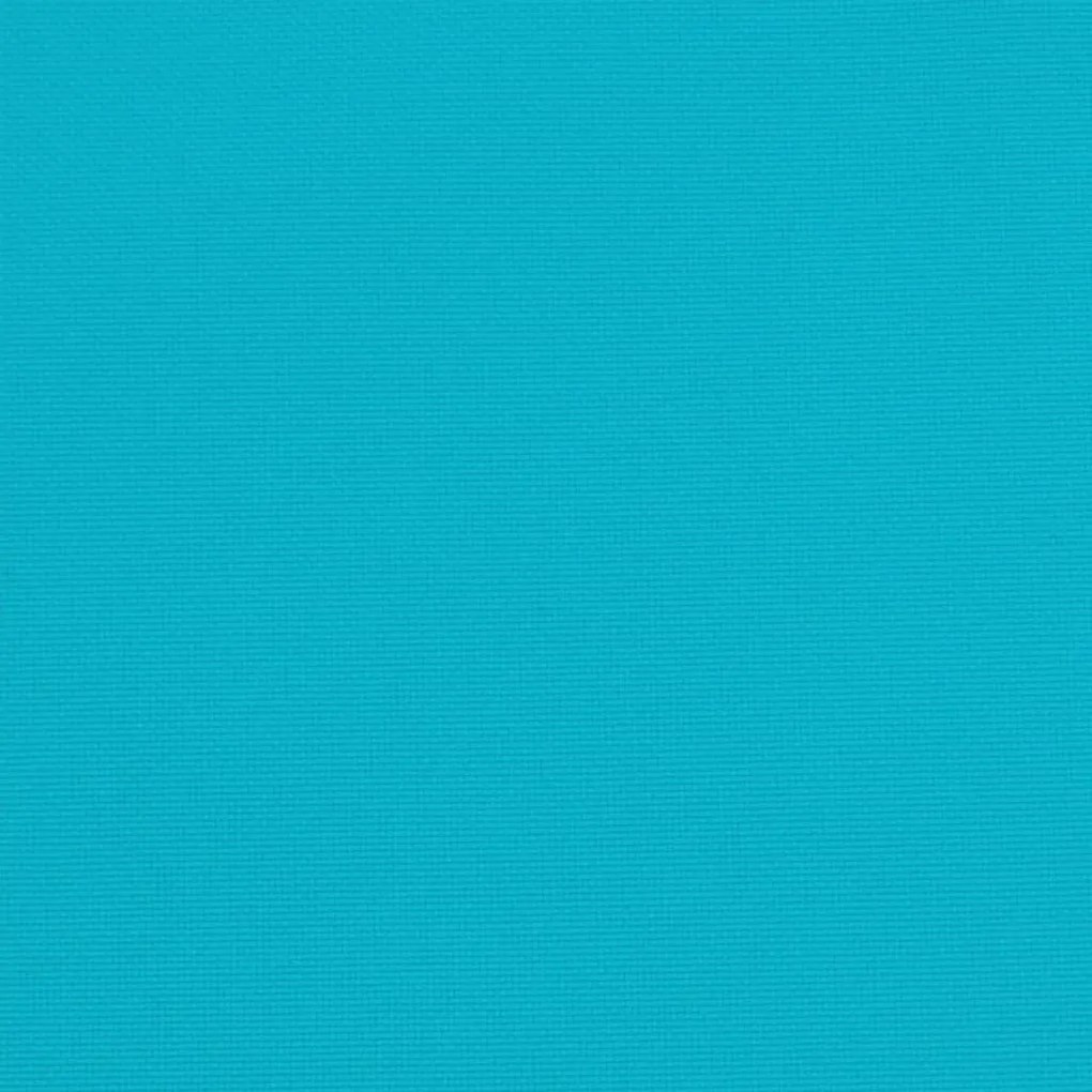 Almofadões de cadeira 4 pcs 50x50x7 cm tecido oxford turquesa