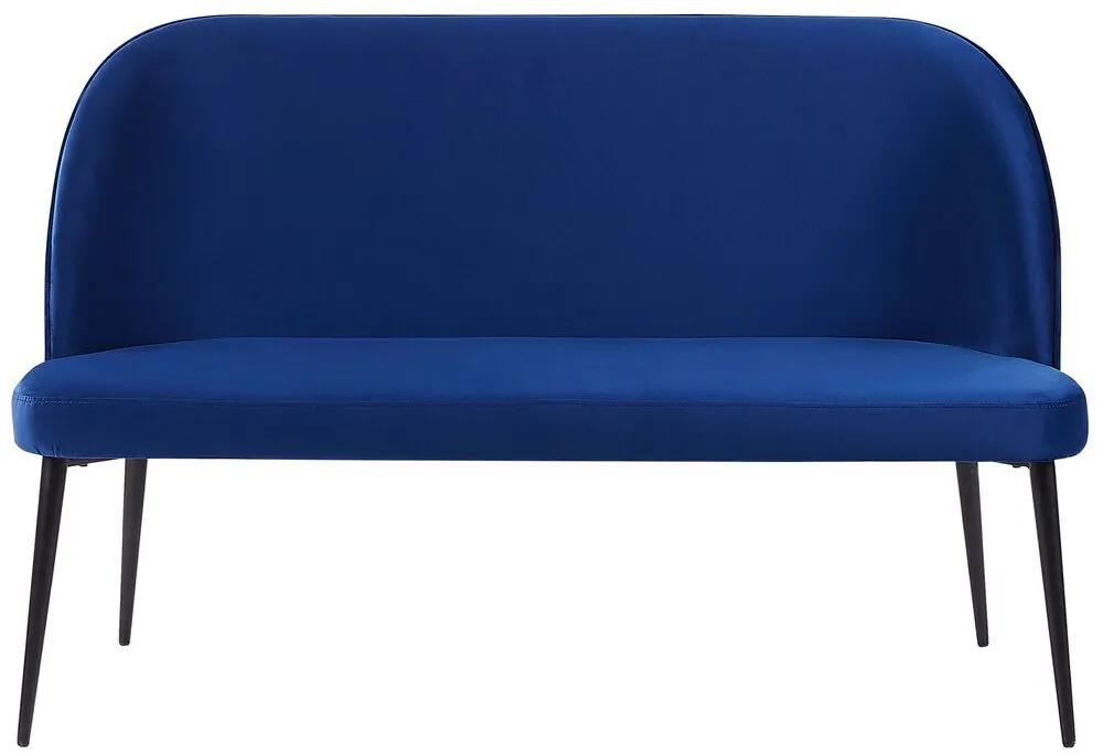 Sofá de 2 lugares em veludo azul OSBY Beliani
