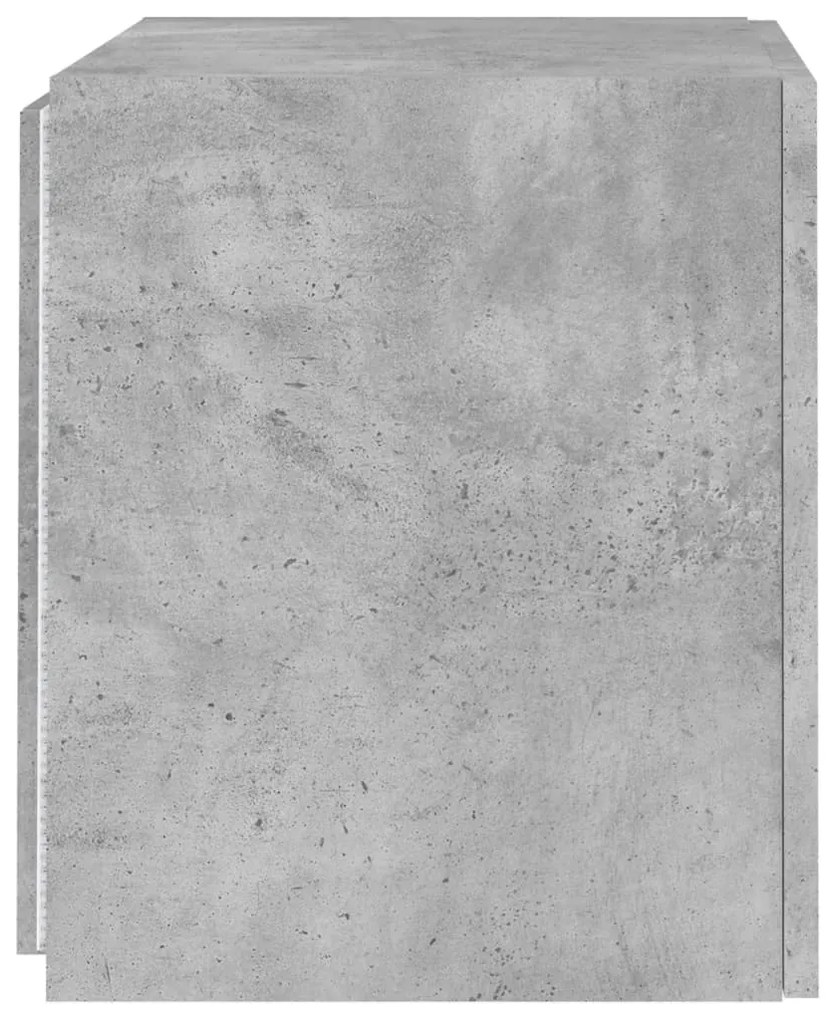 Móvel de parede p/ TV c/ luzes LED 40,5x35x40 cm cinza cimento