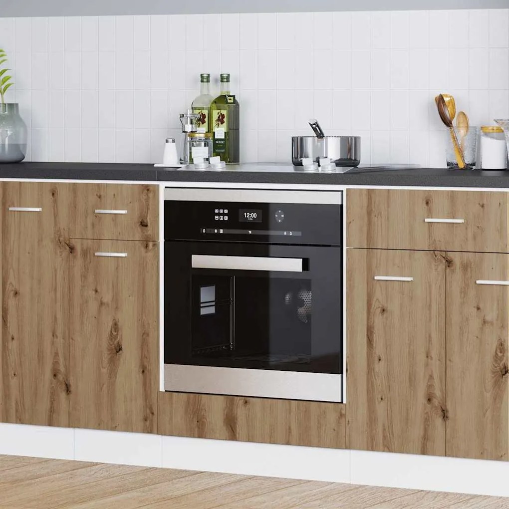 vidaXL Armário de forno carvalho artisiano 60 x 46 x 81.5 cm