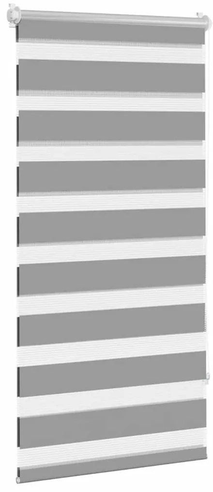 Estore de rolo 80 x 150 cm, linhas de zebra / Cinza
