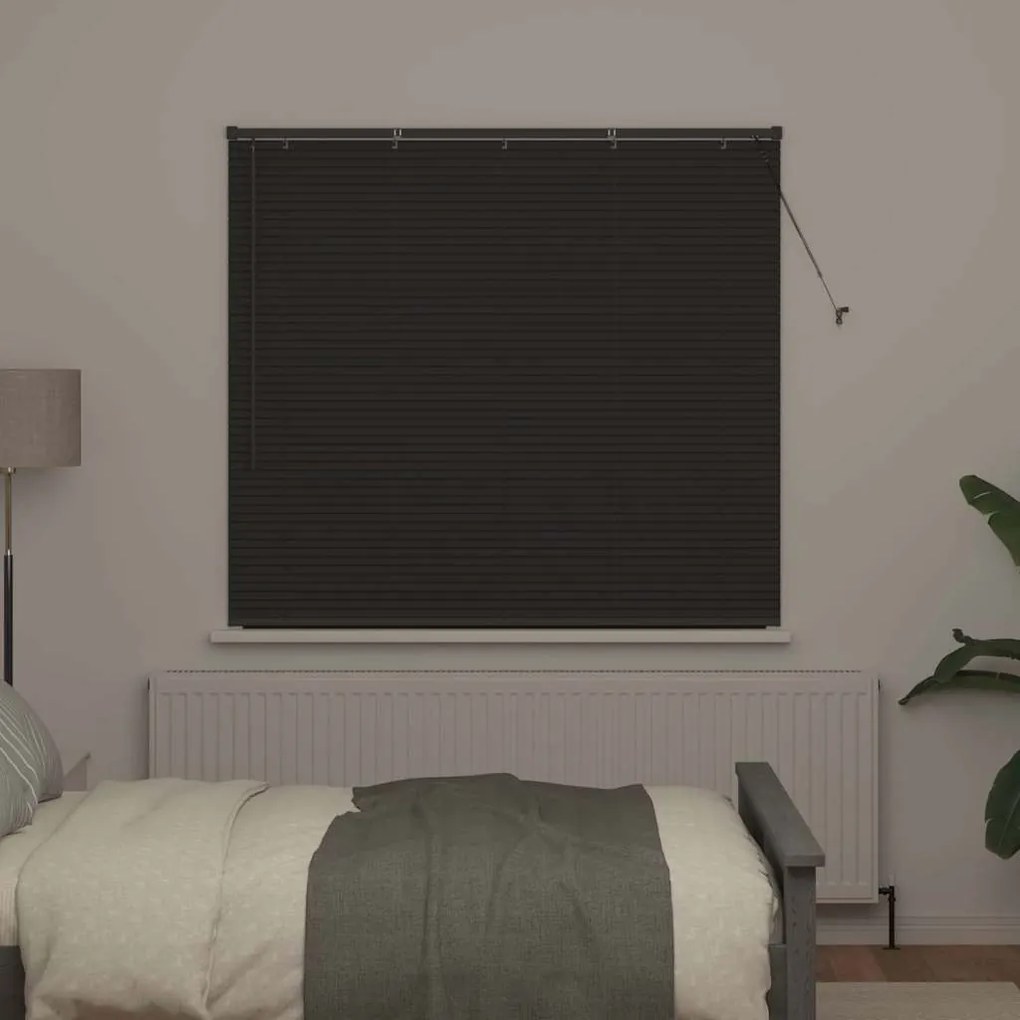 Persiana de Janela Cinzento-escuro 80 x 130 cm Alumínio