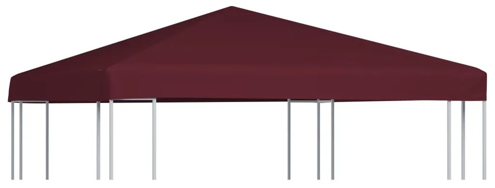 vidaXL Cobertura de gazebo 310 g/m² 3x3 m bordô