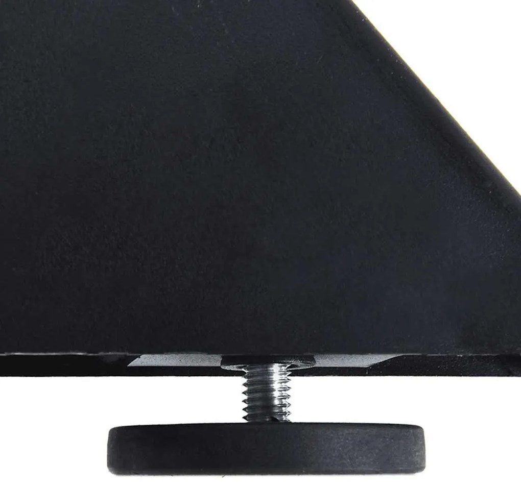Pé de mesa de jantar em formato de aranha, antracite, 85x85x(72-73) cm