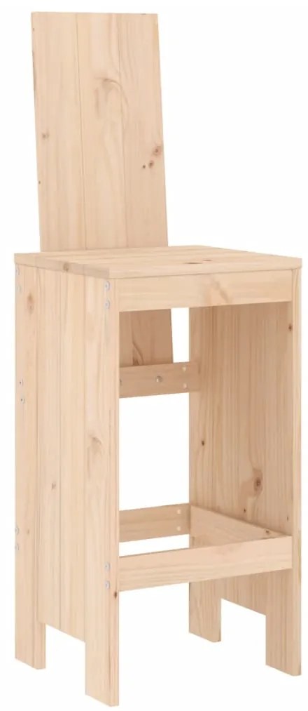 Cadeiras de bar 2 pcs 40x42x120 cm madeira de pinho maciça