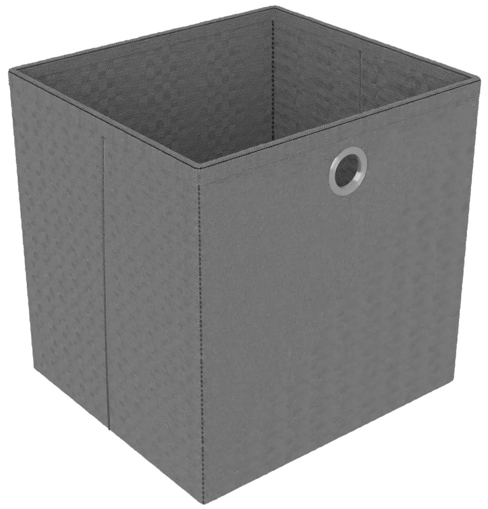 Unid. prateleiras 6 cubos c/ caixas 103x30x72,5cm tecido preto