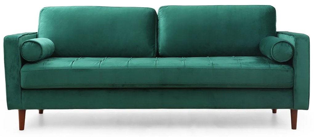 Sofá de 3 Lugares Rome – Verde – 215 cm x 90 cm x 70 cm