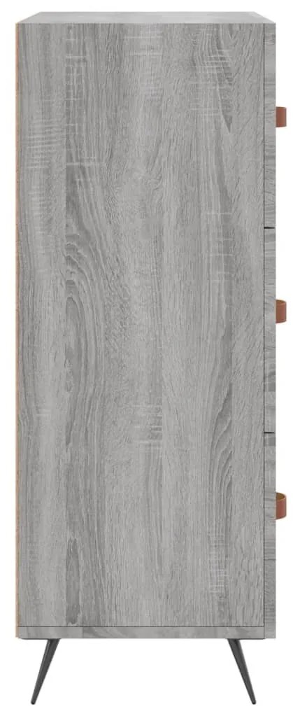 Cómoda 69,5x34x90 cm derivados de madeira cinzento sonoma