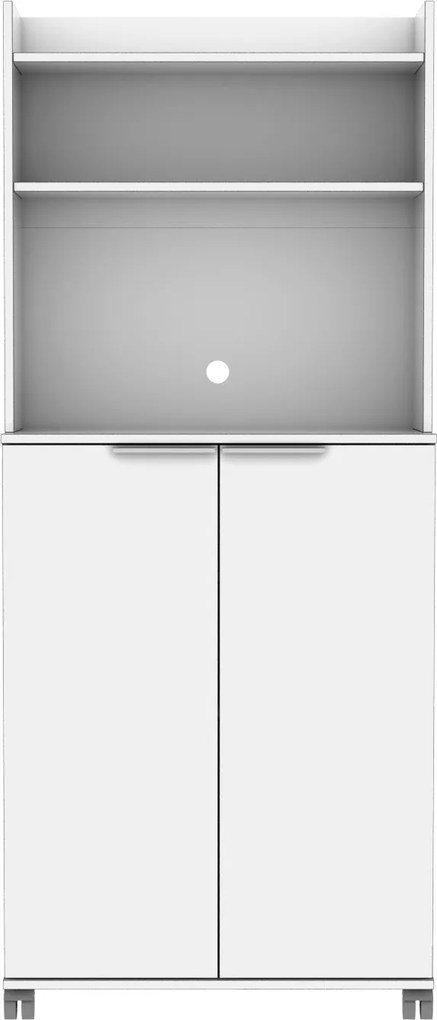 Armário Multiusos "Claro" - Branco - 73x172x36cm - Design Moderno