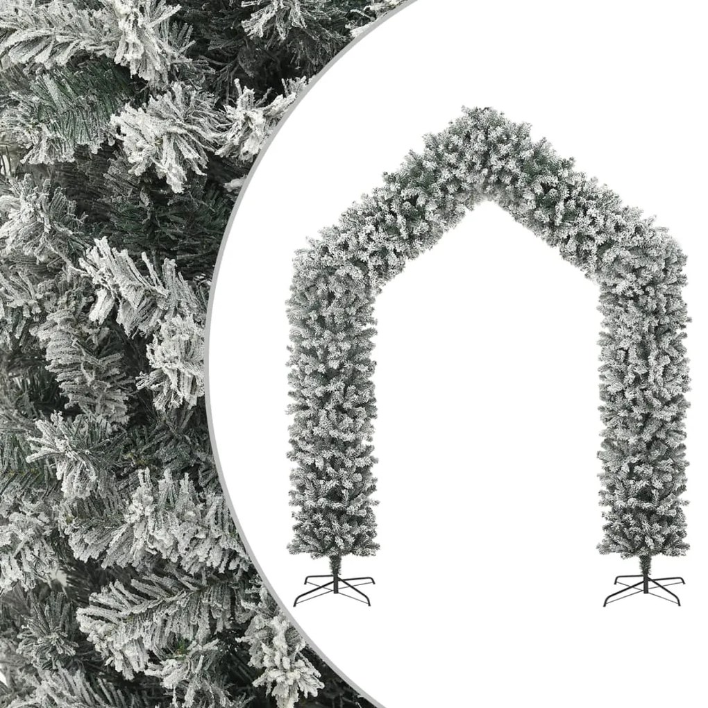 345094 vidaXL Grinalda de Natal com flocos de neve 270 cm