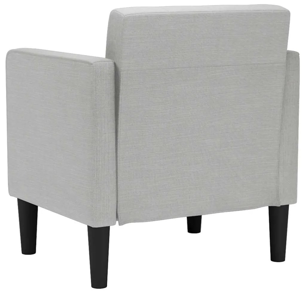 Poltrona com apoio de braços 53 cm tecido cinzento nublado