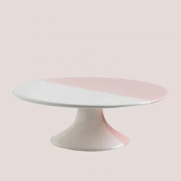 Prato para Bolo Tracya Cor-De-Rosa - Sklum