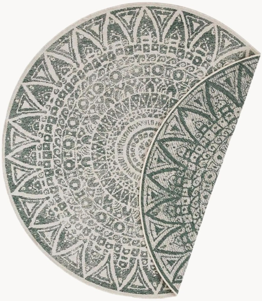 Tapete redondo reversível para interior e exterior Lilja