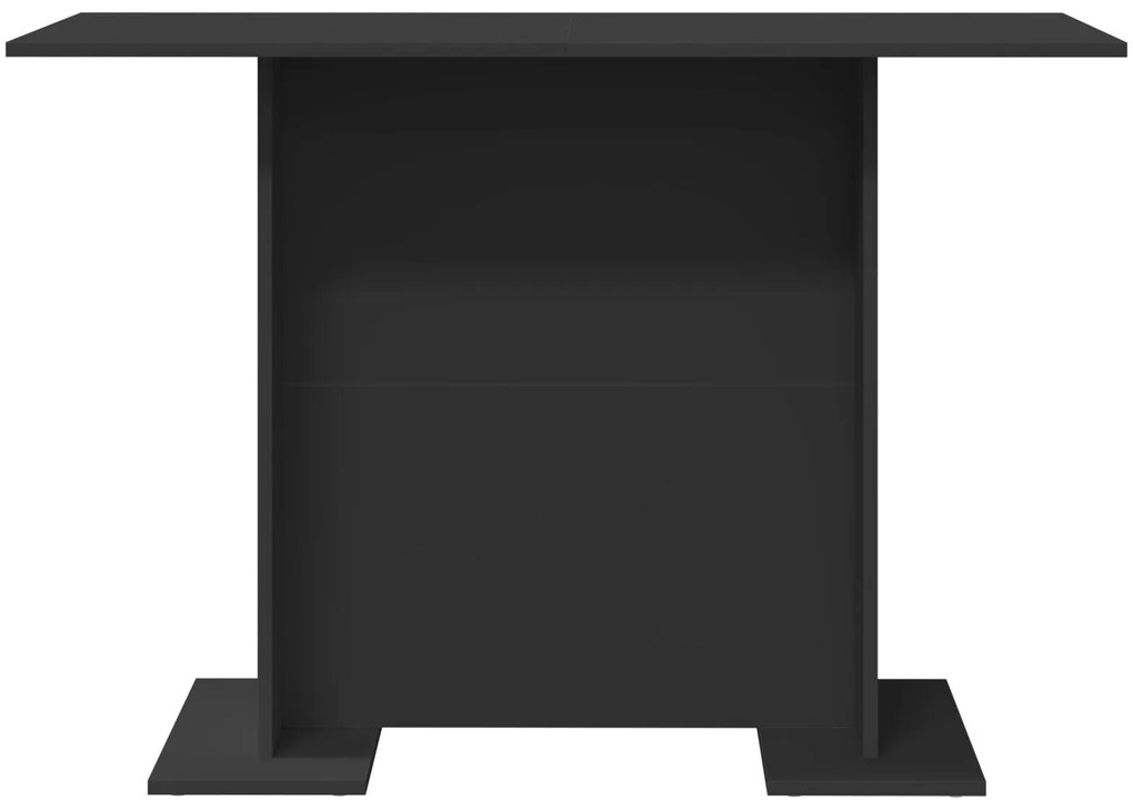 Mesa de Jantar Preta 100x60x75 cm Madeira Engenharia