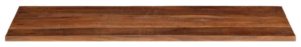 Tampo de mesa retangular 140x50x2,5cm madeira recuperada maciça