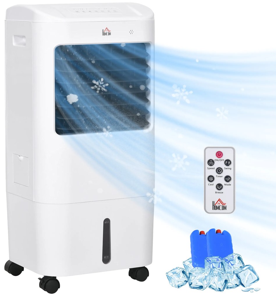 HOMCOM Climatizador Refrigerador de Ar Portátil 3 em 1 Refrigerador Os