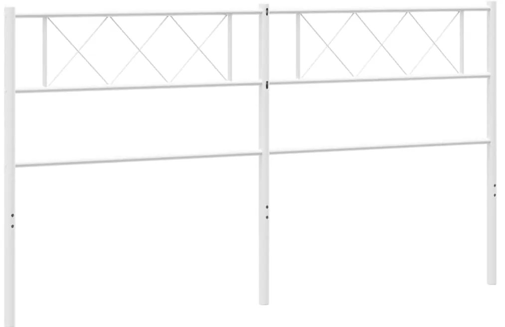 Cabeceira de cama 193 cm metal branco