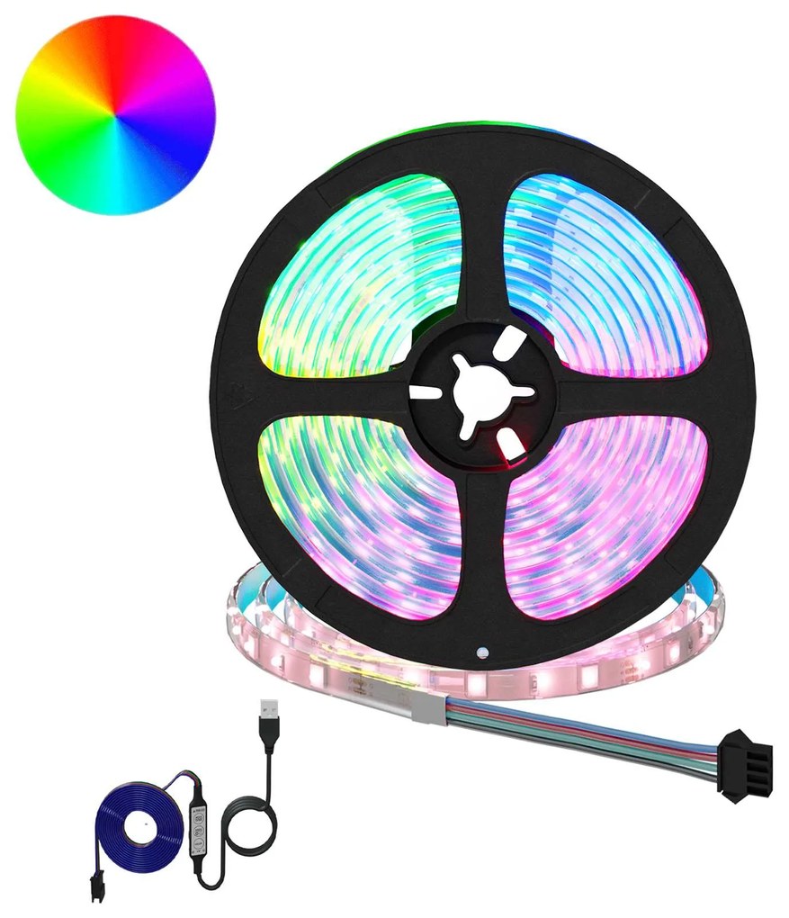 vidaXL Fita LED 2 pcs Preto e Transparente 4700 mm Cobre e Plástico