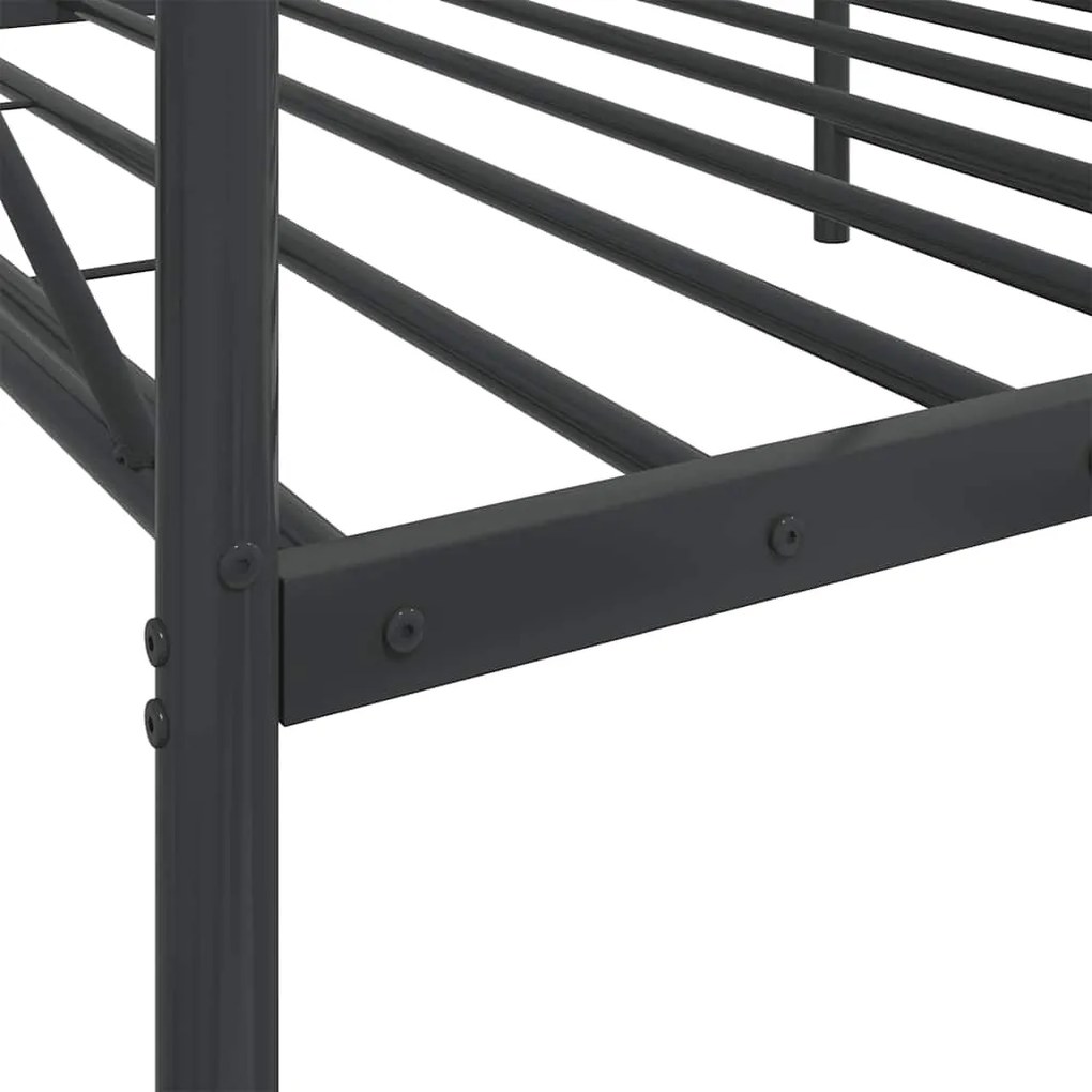 Cama de Dia sem Colchão 100x200 cm aço preto