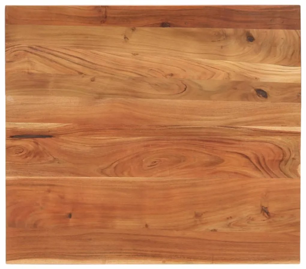 vidaXL Tampo de mesa retangular 90x80x3,8 cm madeira de acácia maciça