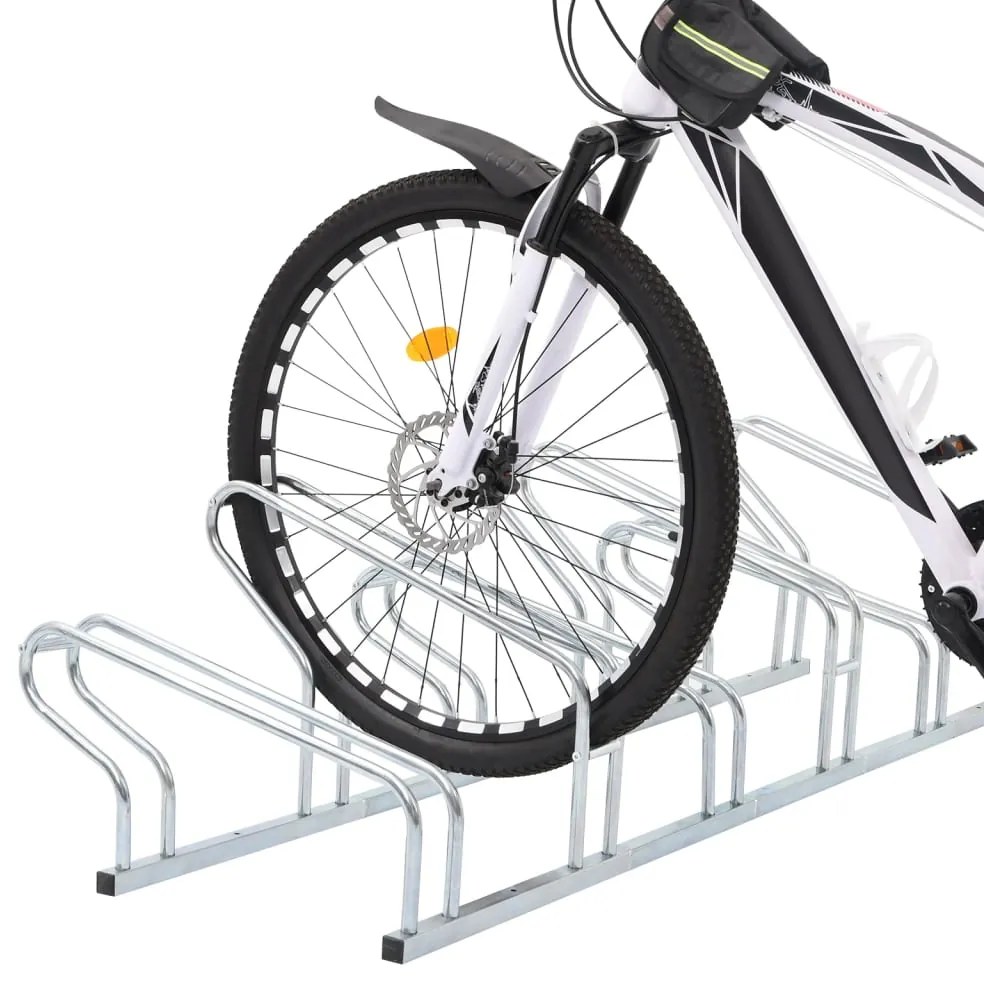 Suporte independente para 6 bicicletas aço galvanizado
