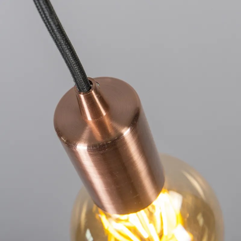 Candeeiro de suspensão industrial cobre - Facil Design,Moderno