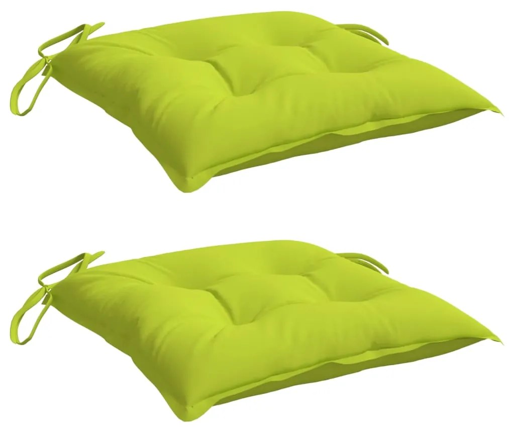 Almofadões de cadeira 2 pcs tecido oxford verde brilhante
