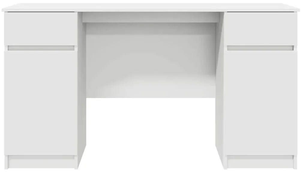 Mesa vidaXL Branca 140x49x76 cm Madeira engenheirada