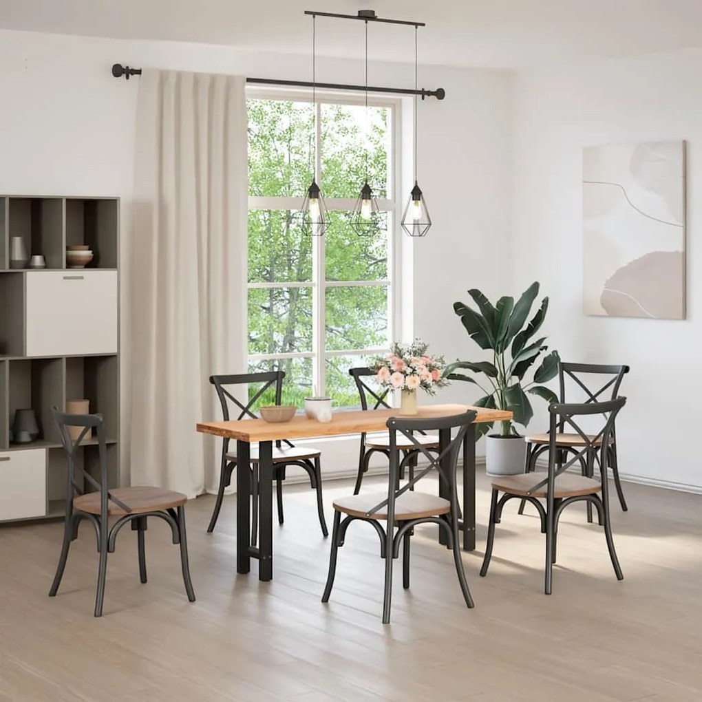Pés de mesa de console pretos 2 peças 38x(72-73) cm aço
