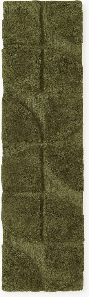 Passadeira felpuda com relevo Jade