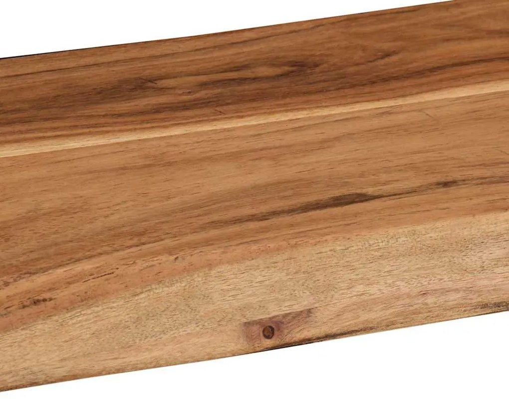 Prateleiras parede 2 pcs 60x20x3,5 cm madeira de acácia maciça