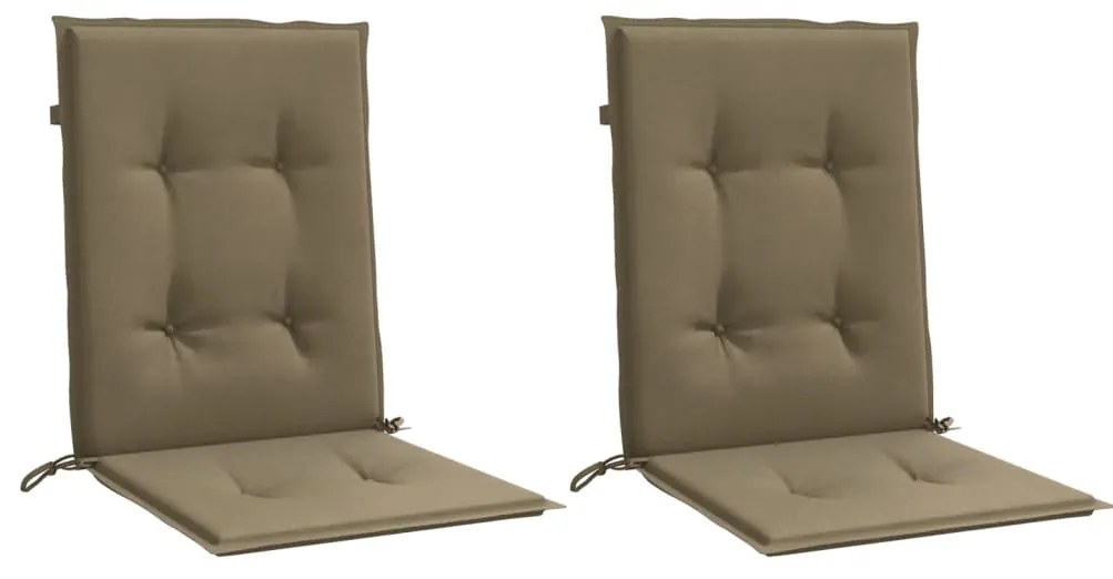 Almofadões lombares p/cadeiras 2pcs 100x50x4 cm mesclado tecido
