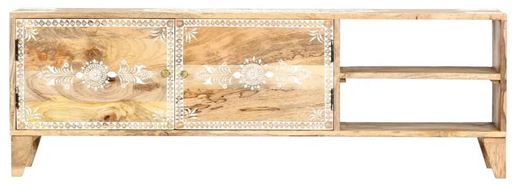 Móvel de TV 120x30x40 cm madeira de mangueira maciça