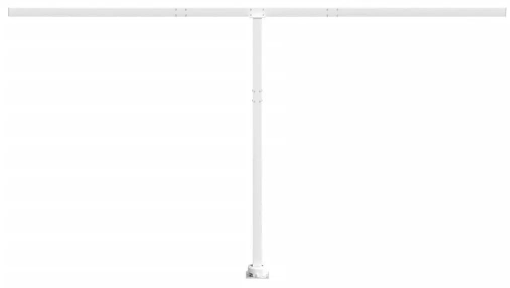 Conjunto de postes para toldo 450x245 cm ferro branco