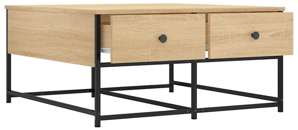 Mesa de centro 80x80x40 derivados de madeira carvalho sonoma