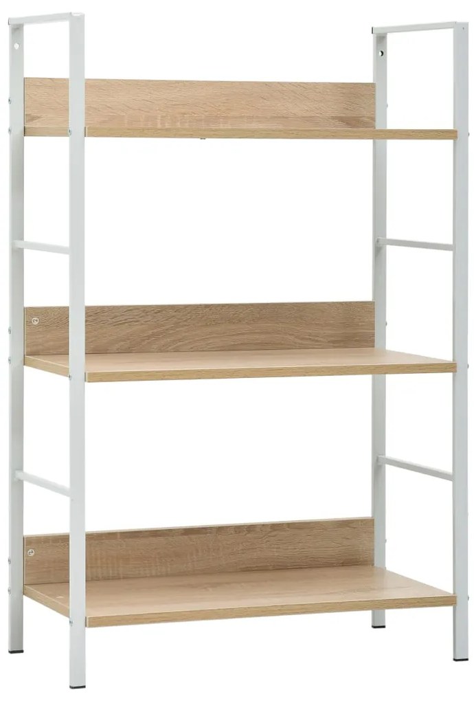 Estante 3 prateleiras 60x27,6x90,5cm contraplacado cor carvalho