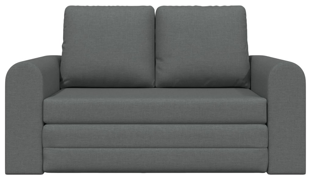Sofá-camas 2 em 1 Cinza Escuro 148x71x83 cm Tecido
