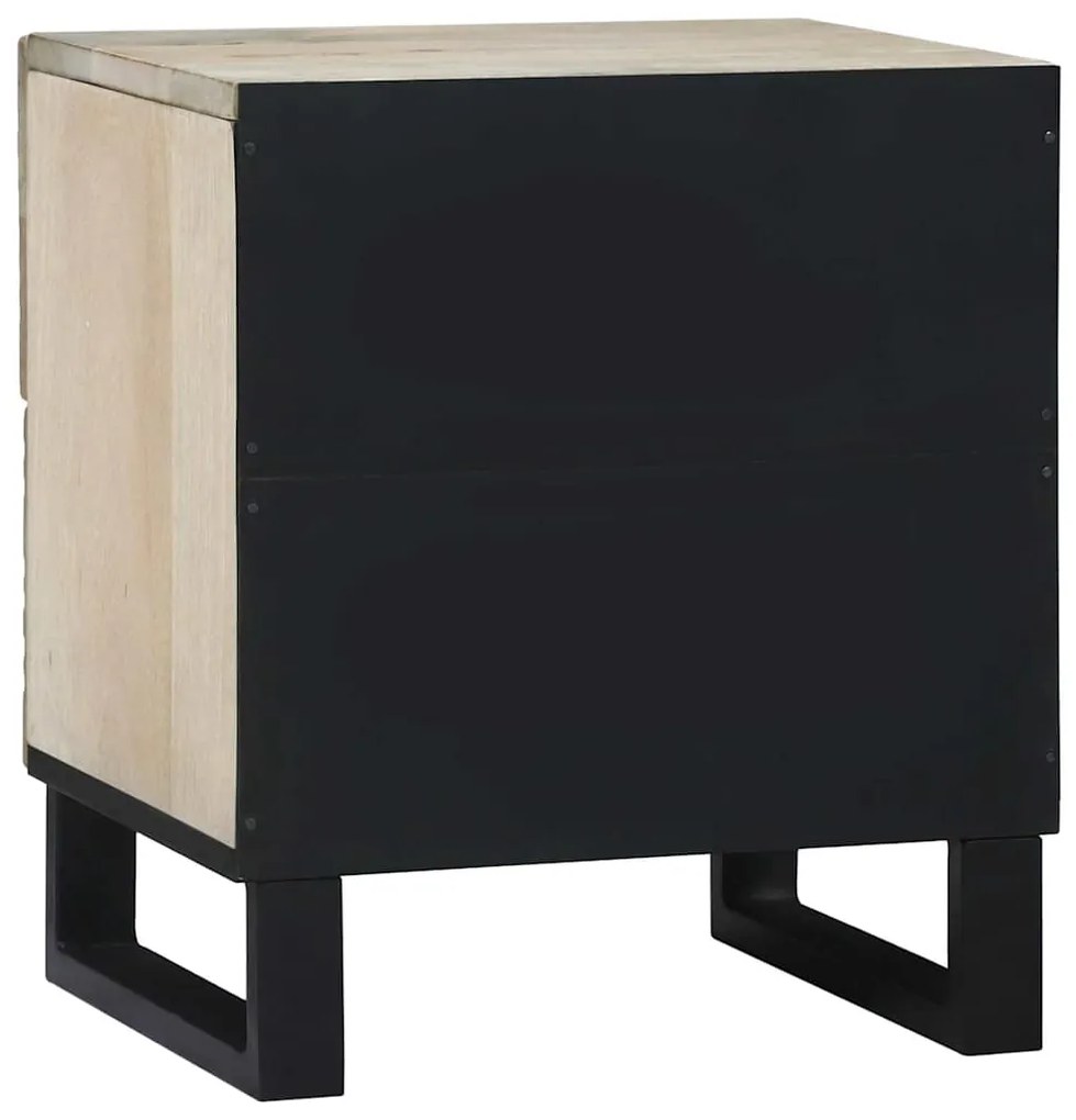 Mesas de cabeceira com gaveta 2 pcs Nogueira 40 x 33.5 x 46 cm