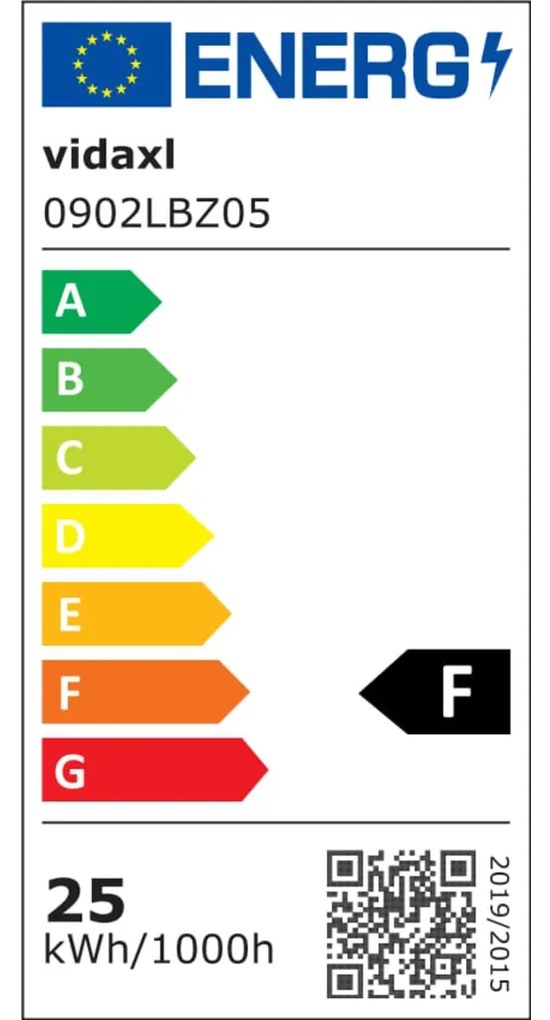 Lâmpada de aquário LED com braçadeiras 90-105 cm azul e branco