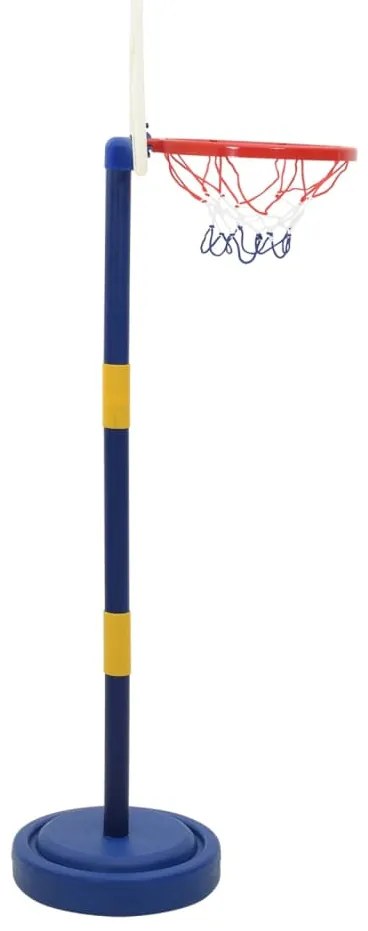 Suporte basquetebol c/ bola e bomba altura ajustável 90/121 cm